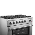 Marco 36-Inch Gas Range Stainless Steel, 6 Burners 67,000 BTU, 5.36 cu.ft. Convection Oven - BonPrix Électroménagers