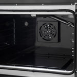Forno Galiano 30-inch French Door Gas Range Black and Antique Brass Design, 5 Sealed Burners 68,000 BTU,  4.32 cu.ft. Convection Oven - BonPrix Électroménagers