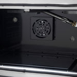 Forno Galiano 36-inch French Door Gas Range Black and Antique Brass Design, 6 Sealed Burners 83,000 BTU, 5.36 cu.ft. Convection Oven - BonPrix Électroménagers