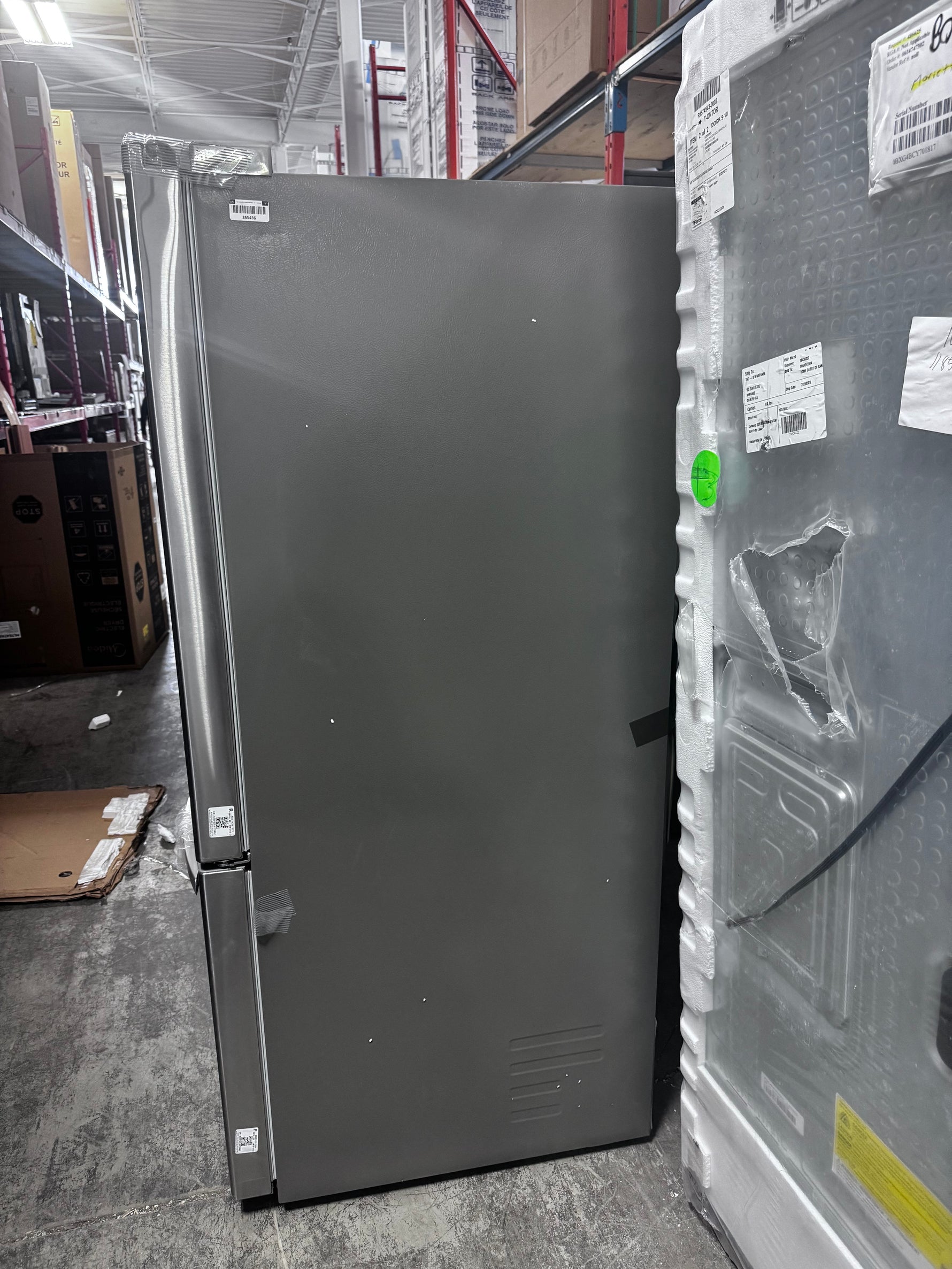 LRDNS2200S - REFRIGERATORS - LG - Bottom Freezer - Stainless Steel - Open Box - BonPrix Électroménagers