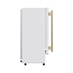 Cristallo 15 Inch Freestanding/Undercounter Ice maker, 66.1 lbs Chewable nugget, 8 kg / 17.6 lbs of ice storage, White