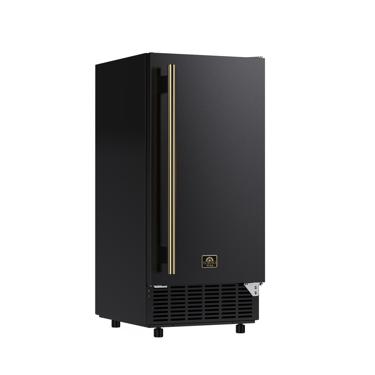 Cristallo 15 Inch Freestanding/Undercounter Ice maker, 79.4 lbs Cubed Ice daily, 12 kg / 26.5 lbs ice bin, Black