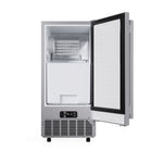 Cristallo 15 Inch Freestanding/Undercounter Ice maker, 79.4 lbs Cubed Ice daily, 12 kg / 26.5 lbs ice bin, Stainless steel