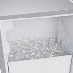 Cristallo 15 Inch Freestanding/Undercounter Ice maker, 79.4 lbs Cubed Ice daily, 12 kg / 26.5 lbs ice bin, Stainless steel