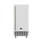 Cristallo 15 Inch Freestanding/Undercounter Ice maker, 79.4 lbs Cubed Ice daily, 12 kg / 26.5 lbs ice bin, White