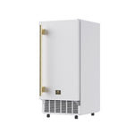Cristallo 15 Inch Freestanding/Undercounter Ice maker, 79.4 lbs Cubed Ice daily, 12 kg / 26.5 lbs ice bin, White