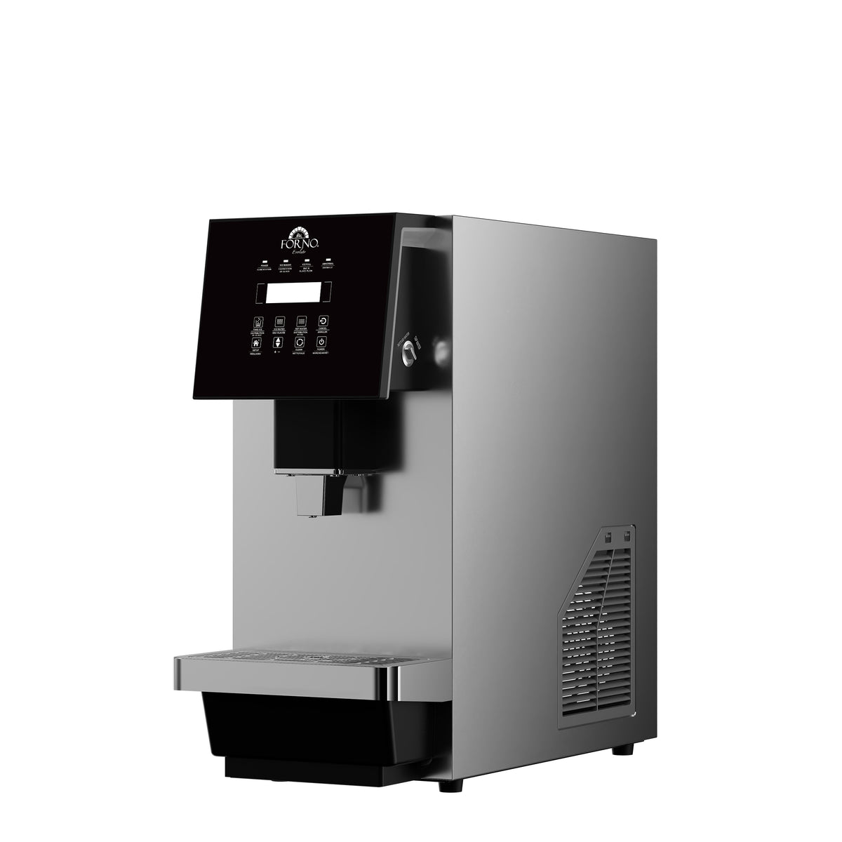 Fresco 10 Inch Countertop Ice Maker & Dispenser, 66 lbs Chewable nugget Ice daily, Self-Clean, Touch Controls, Stainless Steel - BonPrix Électroménagers