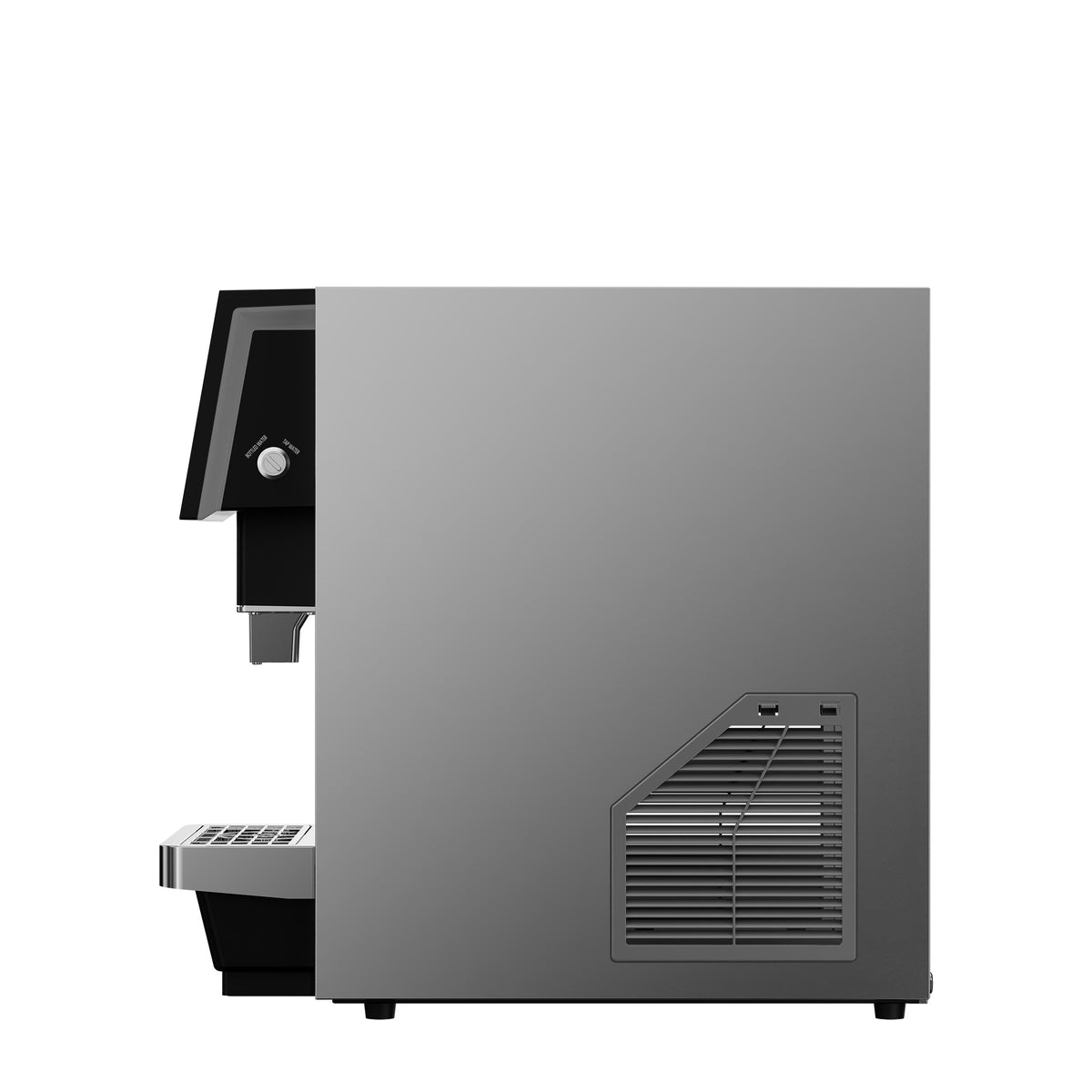 Fresco 10 Inch Countertop Ice Maker & Dispenser, 66 lbs Chewable nugget Ice daily, Self-Clean, Touch Controls, Stainless Steel - BonPrix Électroménagers