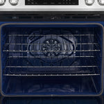 Forno Donatello Espresso 30-Inch Slide-In Stainless Steel Induction Range, Convection Oven, 5 Cooking Zones, Touch Control Panel