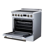 Torino 30 Inch Induction Range, 8,800W cooktop, 4.32 cf. True Convection Oven, Air Fry, Air Sous Vide, Smudge Resistant, White