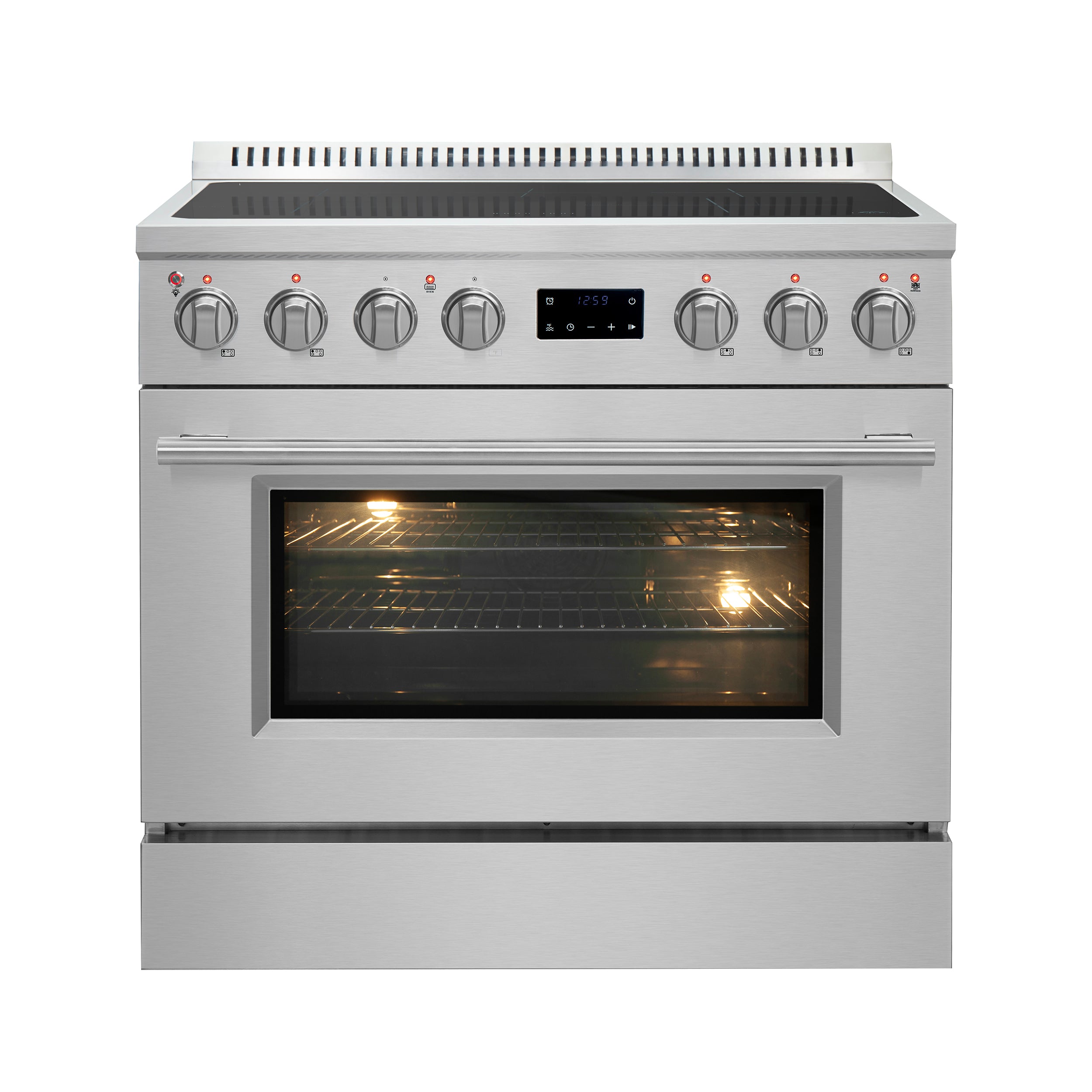 Forno Torino 36 Inch Induction Range with True Convection and Air Fry - BonPrix Électroménagers