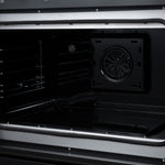 Torino French Door 36 Inch Induction Range with Air Fryer, Air Sous Vide & True Convection, Dual Broiler, Black