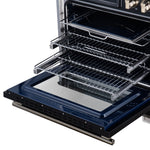 Maximus 36 Inch Induction Range, 10,900 Total Cooktop, 5.36 cf. True Convection Oven, Air Fryer, Air Sous Vide, Black
