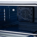 Maximus 36 Inch Induction Range, 10,900 Total Cooktop, 5.36 cf. True Convection Oven, Air Fryer, Air Sous Vide, White