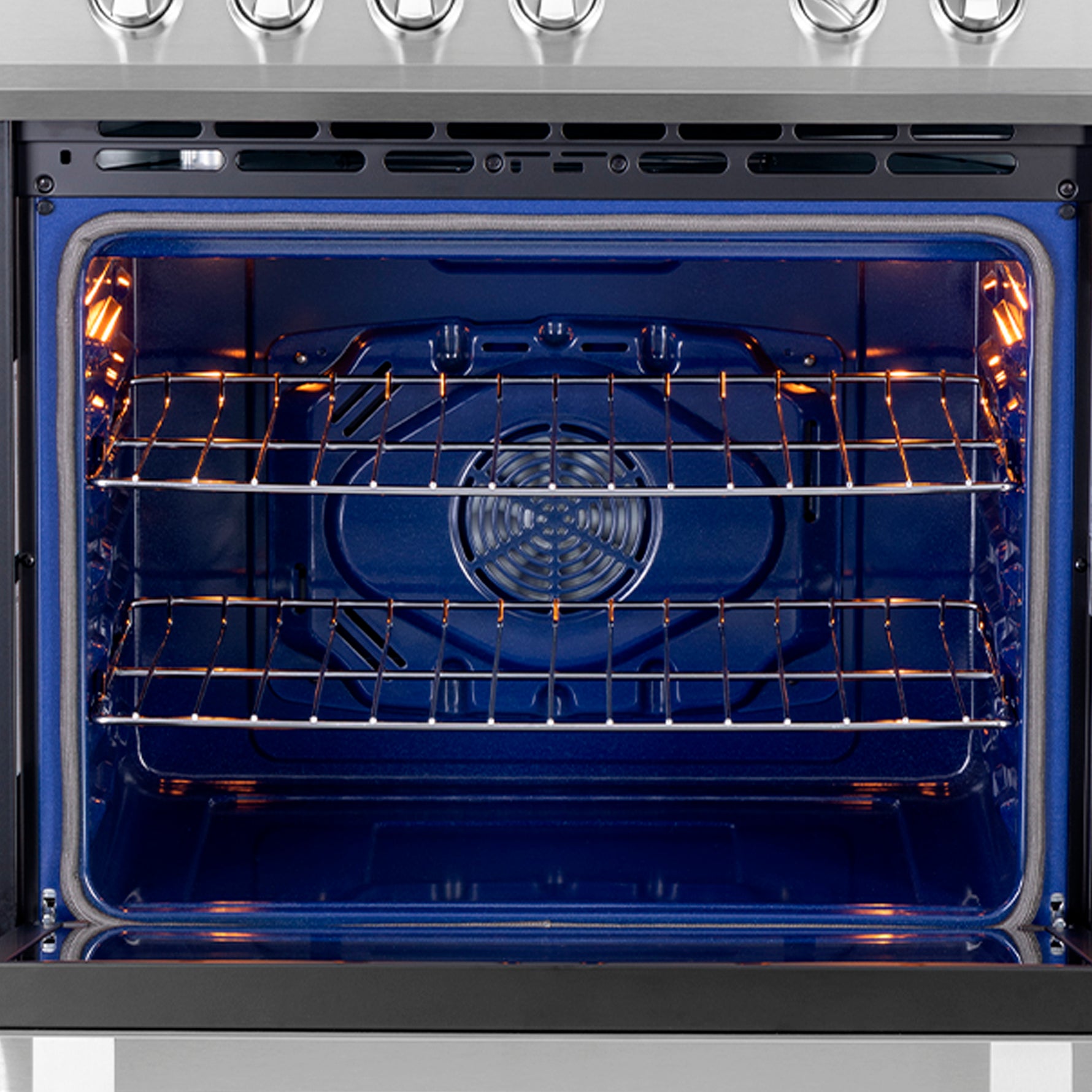 Forno Leonardo Espresso 30-Inch Slide-In Stainless Steel Induction Range, Convection Oven, 5 Cooking Zones