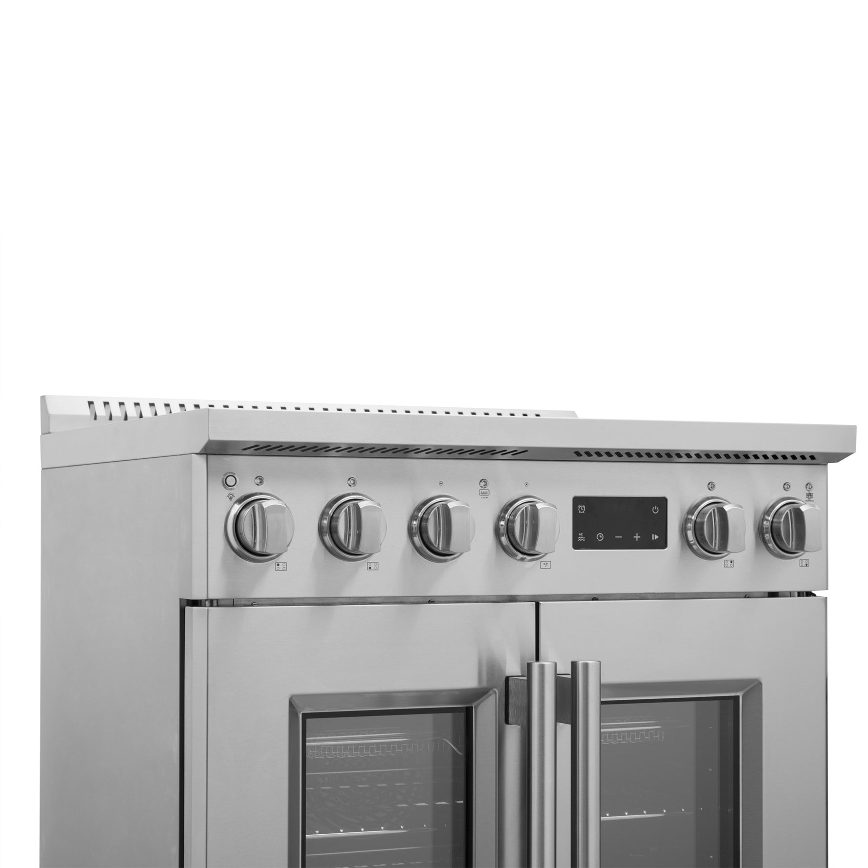 Forno Torino 30 Inch French Door Induction Range with Air Fryer and True Convection Oven - BonPrix Électroménagers