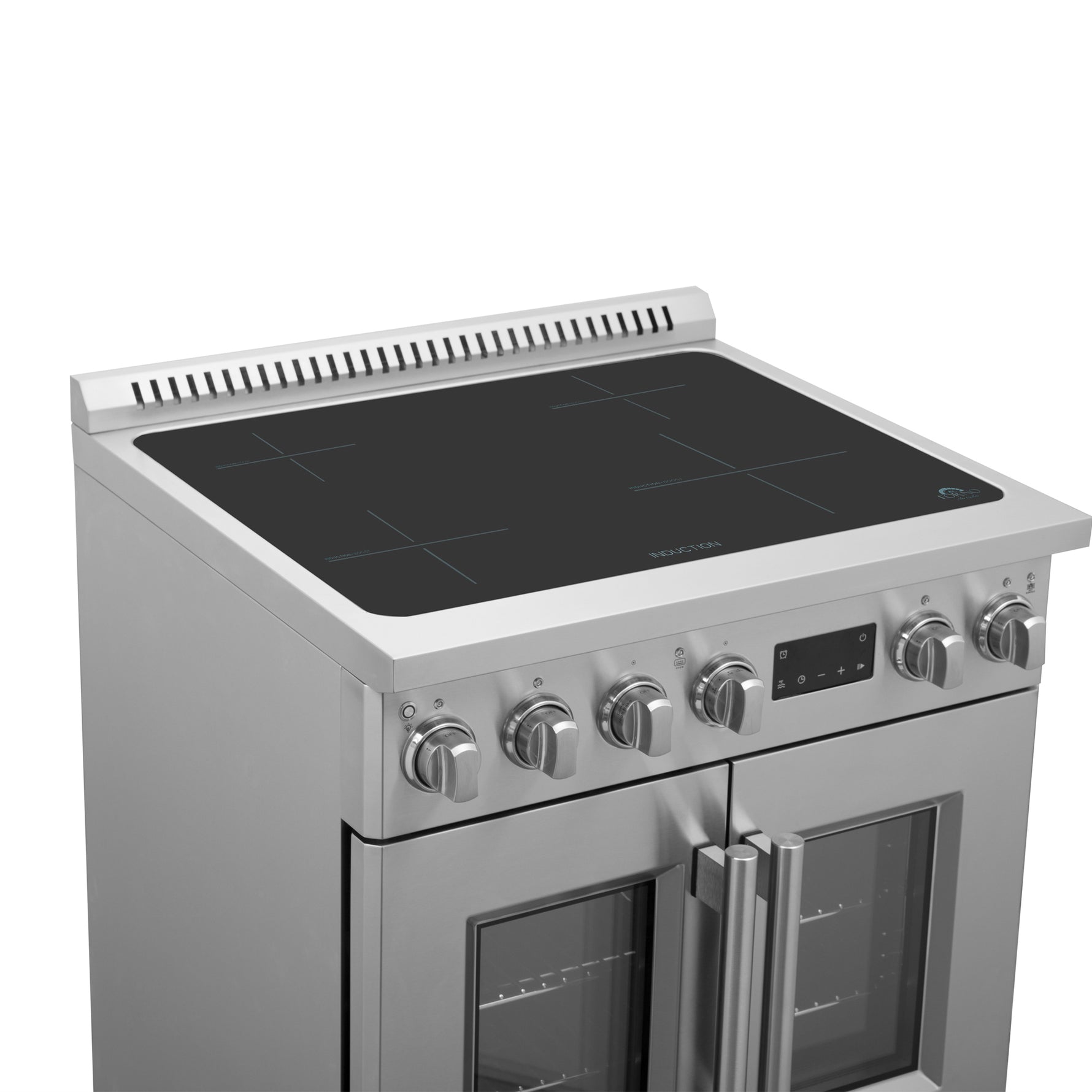 Forno Torino 30 Inch French Door Induction Range with Air Fryer and True Convection Oven - BonPrix Électroménagers