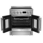Forno Torino 30 Inch French Door Induction Range with Air Fryer and True Convection Oven - BonPrix Électroménagers
