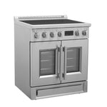 Forno Torino 30 Inch French Door Induction Range with Air Fryer and True Convection Oven - BonPrix Électroménagers