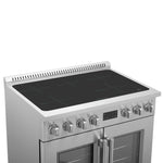 Forno Torino 36 Inch French Door Induction Range with Air Fryer and True Convection Oven - BonPrix Électroménagers