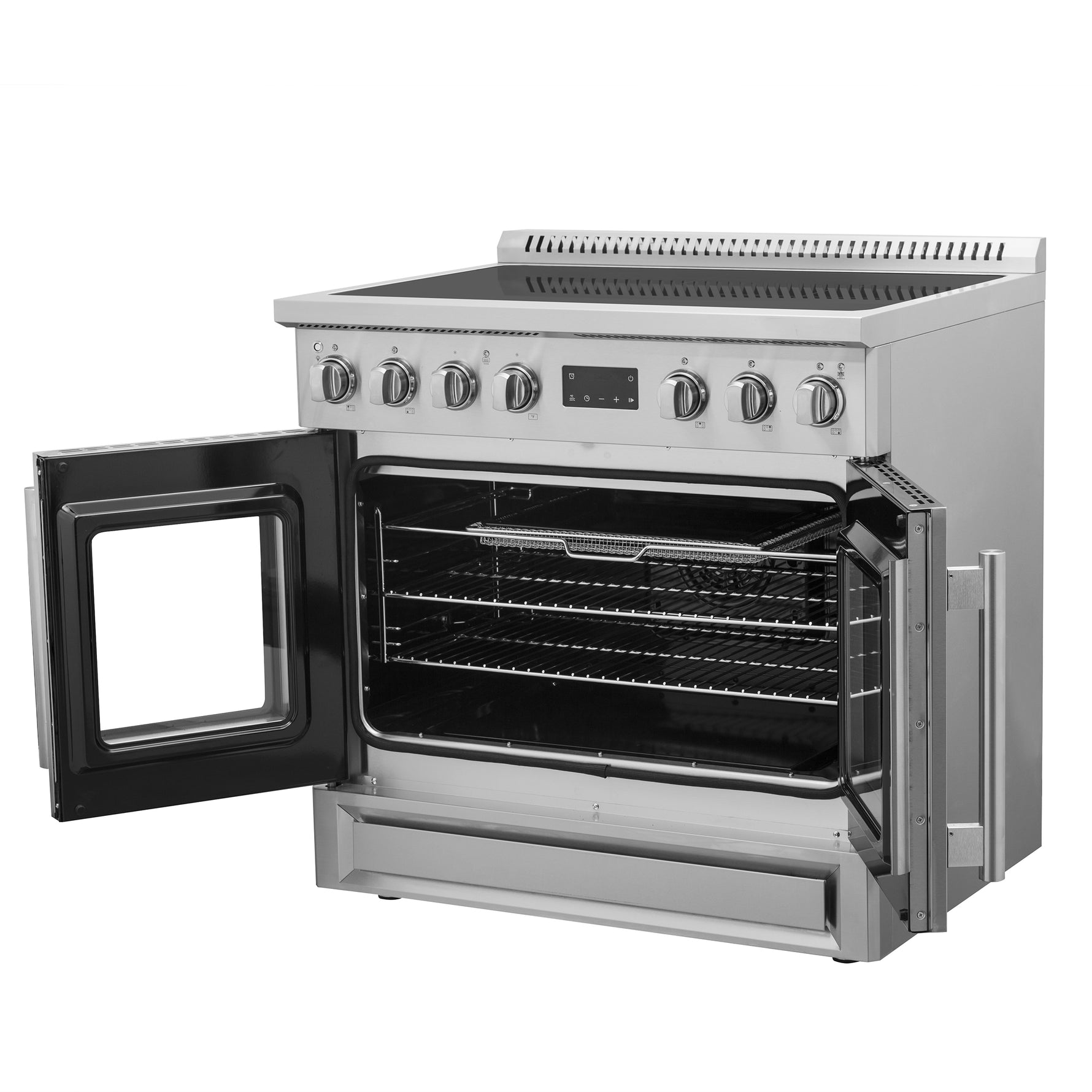 Forno Torino 36 Inch French Door Induction Range with Air Fryer and True Convection Oven - BonPrix Électroménagers