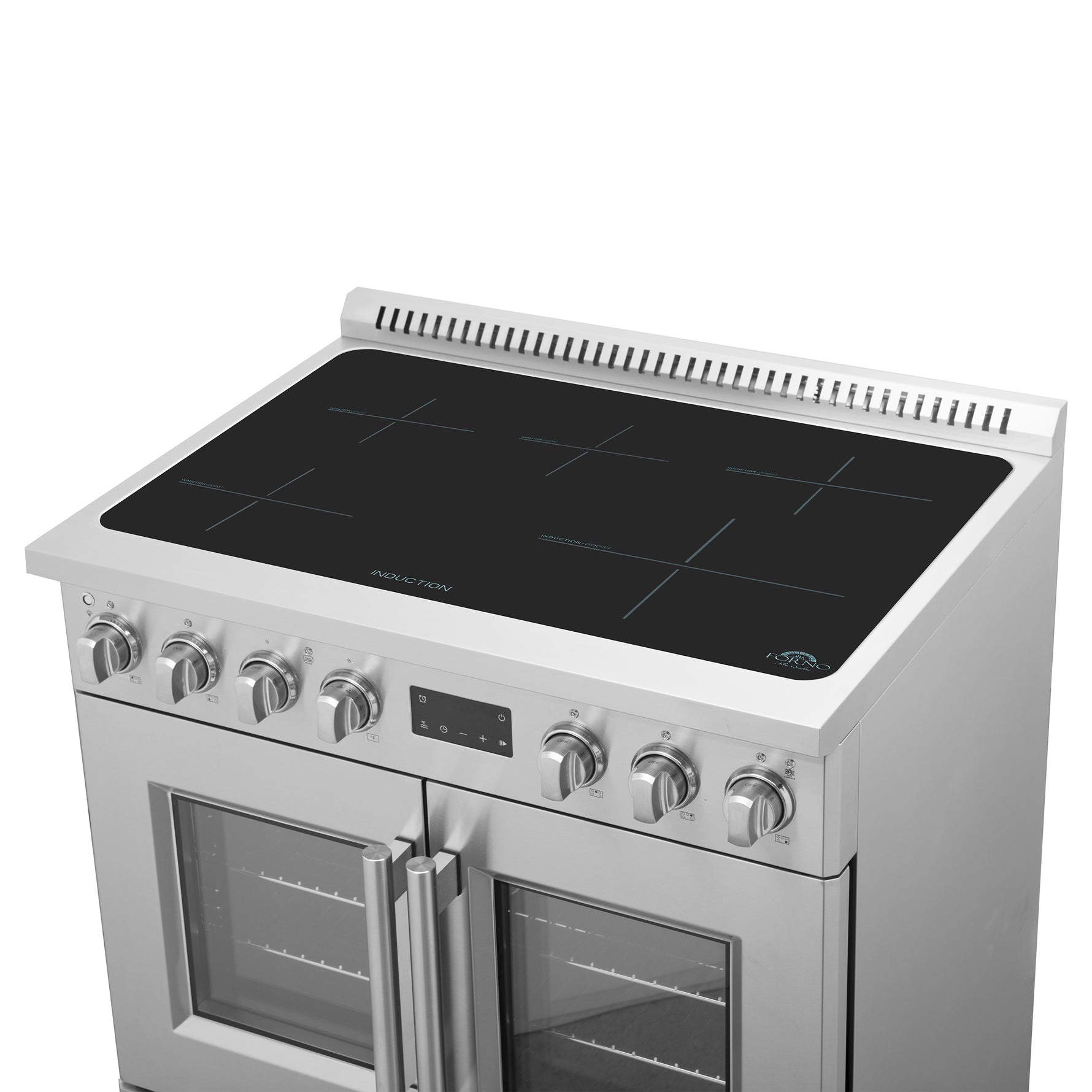 Forno Torino 36 Inch French Door Induction Range with Air Fryer and True Convection Oven - BonPrix Électroménagers
