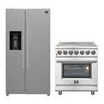 FORNO 2-Piece SS Kitchen Bundle - 30" Electric Range and 36" Bottom Freezer Refrigerator - BonPrix Électroménagers