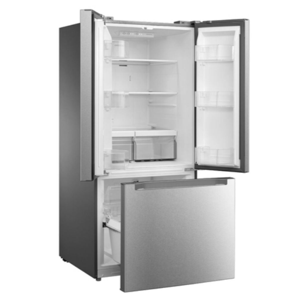 MNE18DYTNFS - REFRIGERATORS - Moffat - French 3-Door - Stainless Steel - New - BonPrix Électroménagers