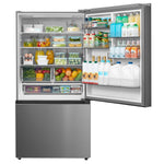 MRB23D5AST - REFRIGERATORS - Midea - Bottom Freezer - Stainless Steel - Open Box - BonPrix Électroménagers