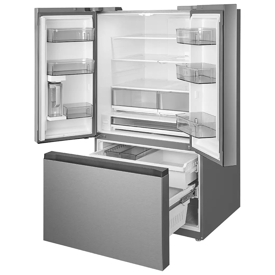 MRF27I6BST - REFRIGERATORS - Midea - French 3-Door - Stainless Steel - Open Box - BonPrix Électroménagers