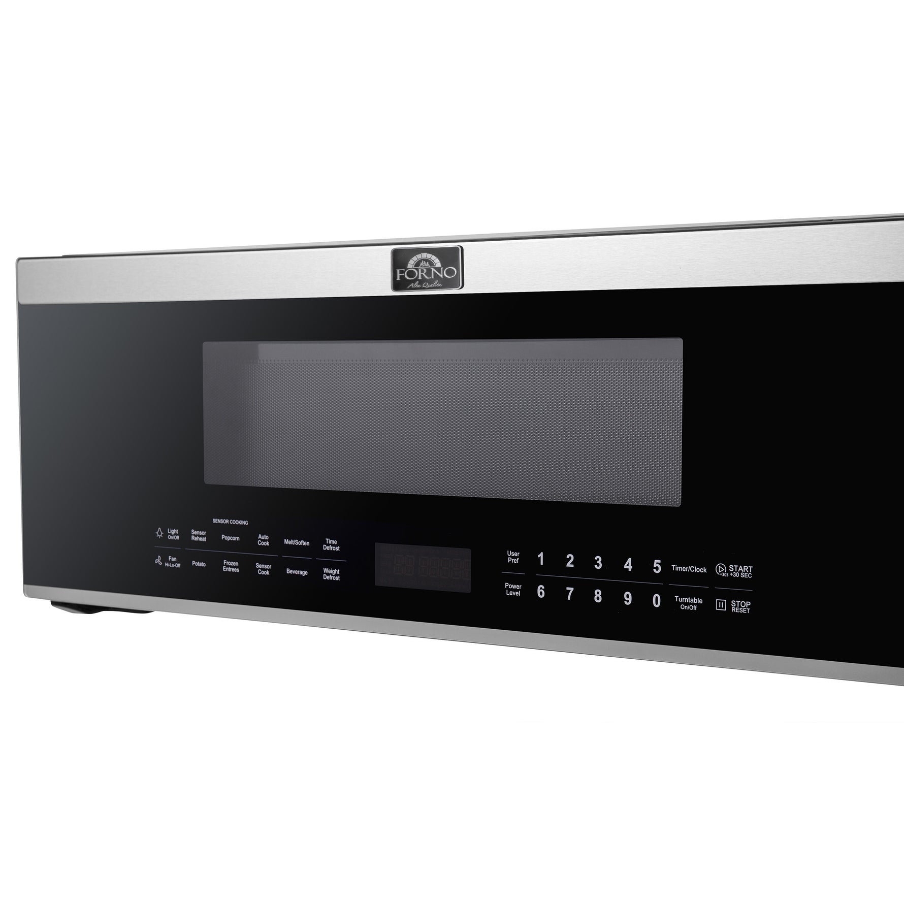 Forno Padula Over the Range Microwave, 30-Inch 1.2 cu.ft., Stainless Steel, 400 CFM, Sensor Cook - BonPrix Électroménagers