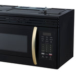Micro-ondes au-dessus de la cuisinière Forno Scalo 30 pouces, Noir – 1,6 pi³, Ventilation de 300 CFM, Contrôle tactile, Lumière LED
