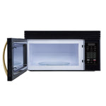Forno Scalo 30-Inch Over the Range Microwave, Black – 1.6 cu.ft, 300 CFM Vent, Touch Control, LED Light - BonPrix Électroménagers