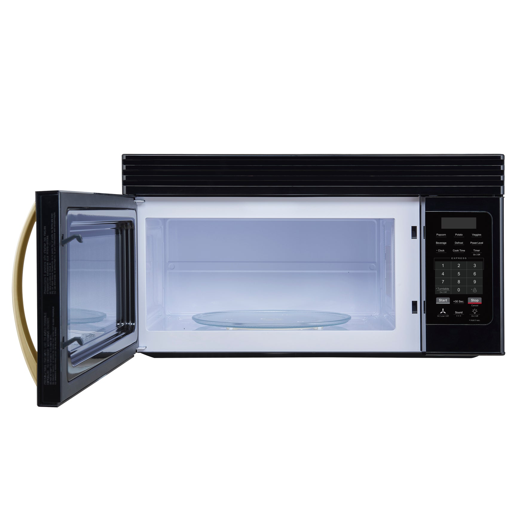 Forno Scalo 30-Inch Over the Range Microwave, Black – 1.6 cu.ft, 300 CFM Vent, Touch Control, LED Light - BonPrix Électroménagers