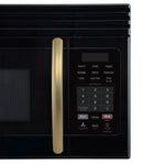 Forno Scalo 30-Inch Over the Range Microwave, Black – 1.6 cu.ft, 300 CFM Vent, Touch Control, LED Light - BonPrix Électroménagers