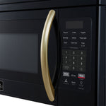 Forno Scalo 30-Inch Over the Range Microwave, Black – 1.6 cu.ft, 300 CFM Vent, Touch Control, LED Light - BonPrix Électroménagers