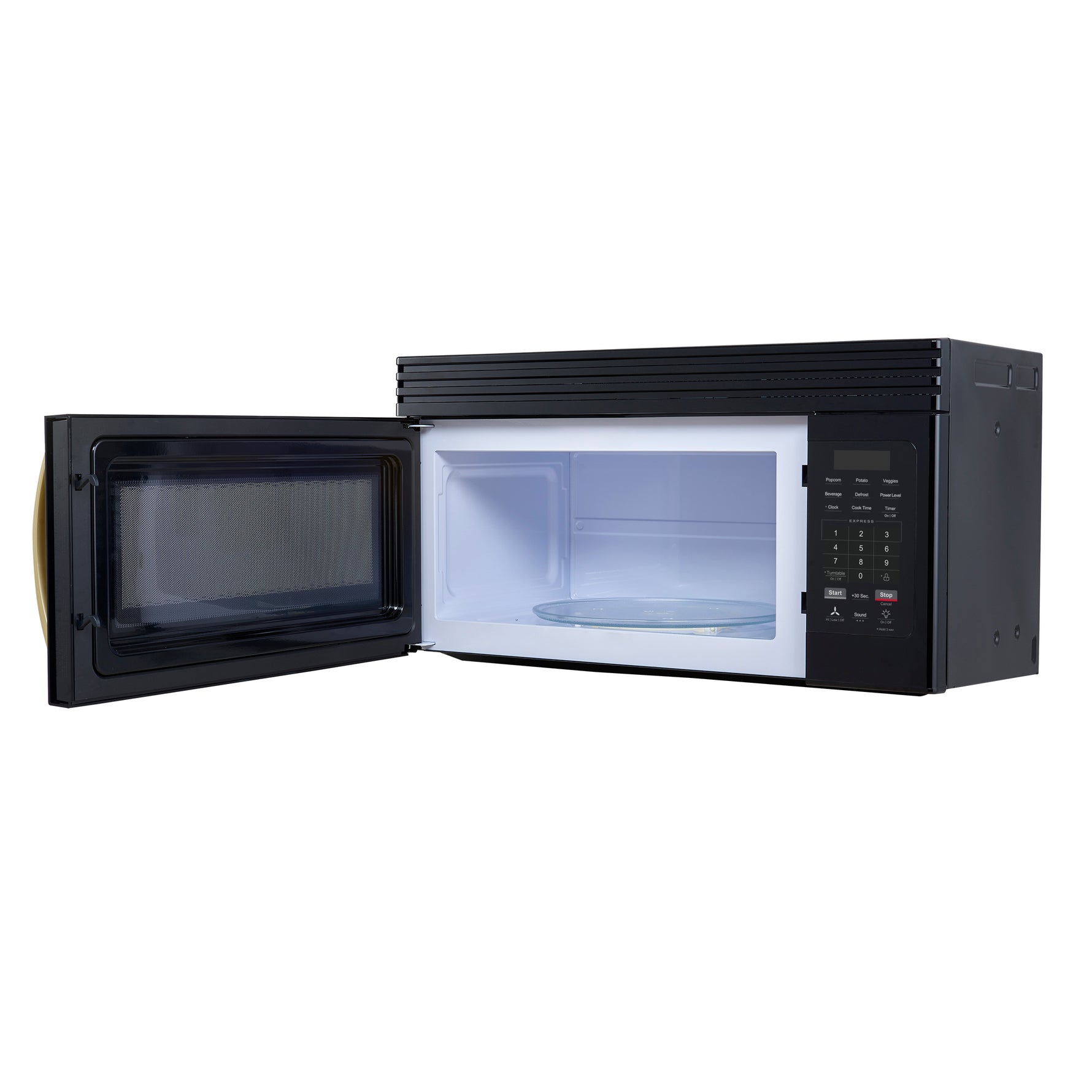 Forno Scalo 30-Inch Over the Range Microwave, Black – 1.6 cu.ft, 300 CFM Vent, Touch Control, LED Light - BonPrix Électroménagers