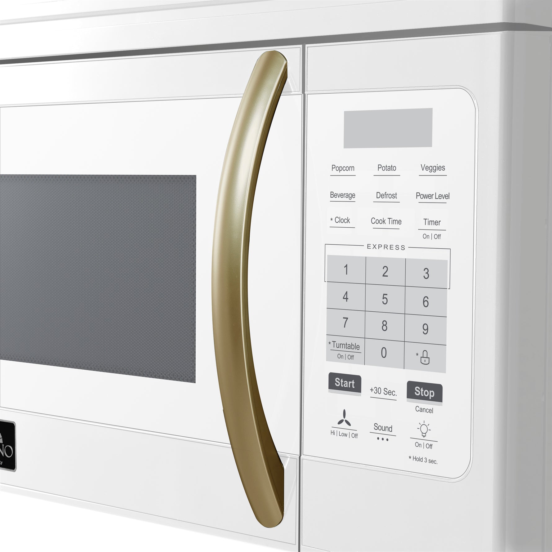 Forno Scalo 30-Inch Over the Range Microwave, White – 1.6 cu.ft, 300 CFM Vent, Touch Control, LED Light - BonPrix Électroménagers