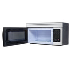 Forno Scalo 30-Inch Over the Range Microwave, Stainless Steel – 1.6 cu.ft, 300 CFM Vent, Touch Control, LED Light - BonPrix Électroménagers