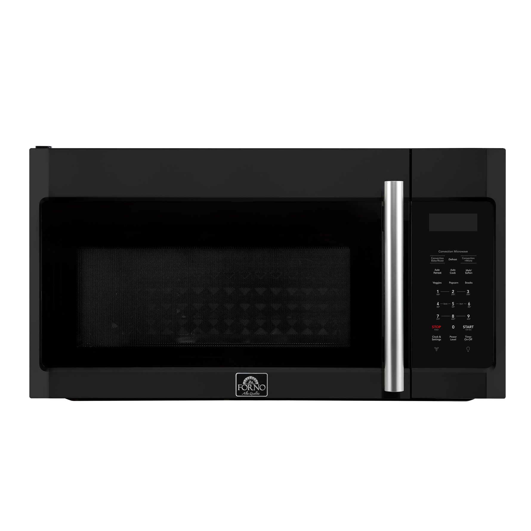 Forno Fornace 30-Inch Over the Range Convection Microwave, Black – 1.5 cu.ft, 300 CFM Vent, Touch Control, LED Light - BonPrix Électroménagers