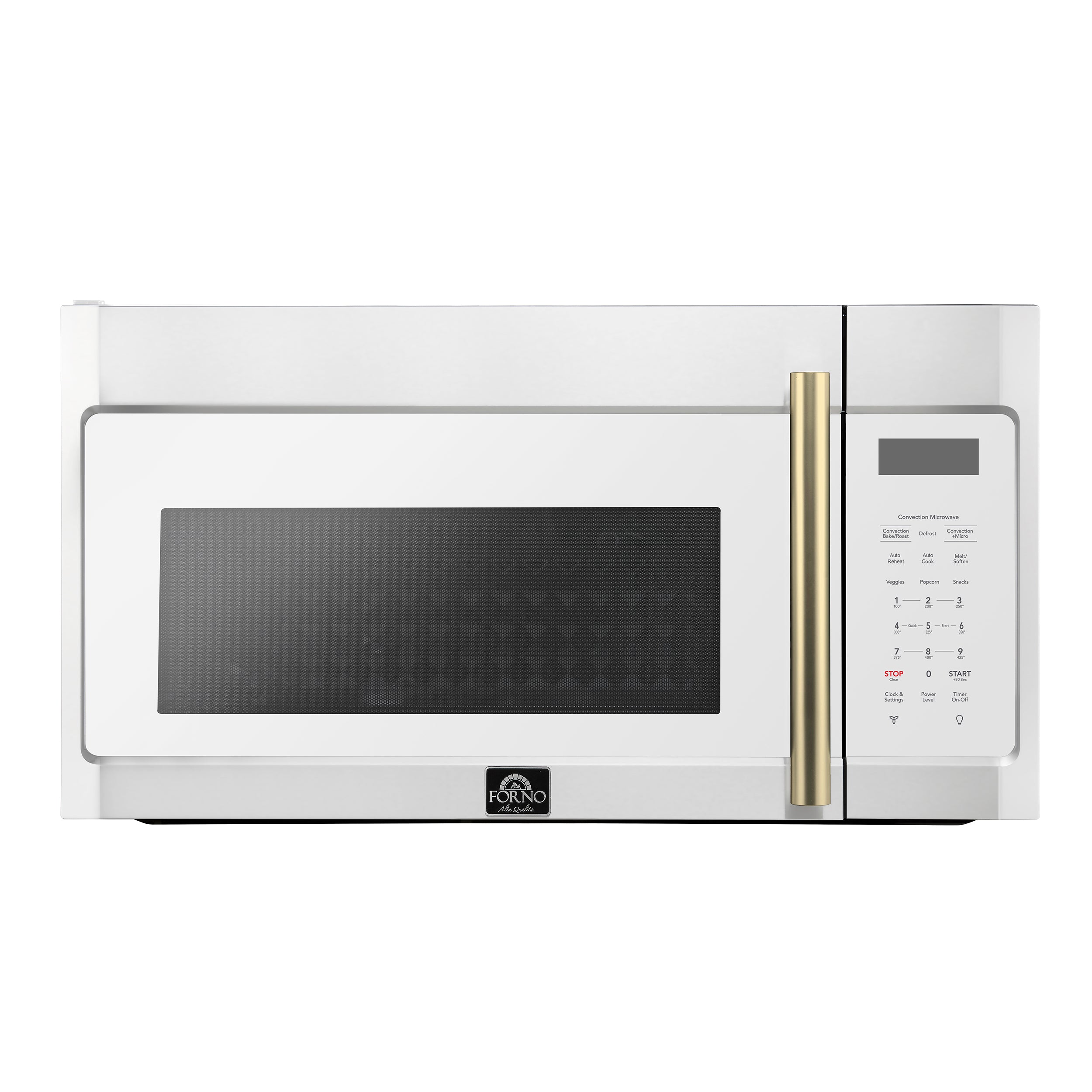 Forno Fornace 30-Inch Over the Range Convection Microwave, White – 1.5 cu.ft, 300 CFM Vent, Touch Control, LED Light - BonPrix Électroménagers
