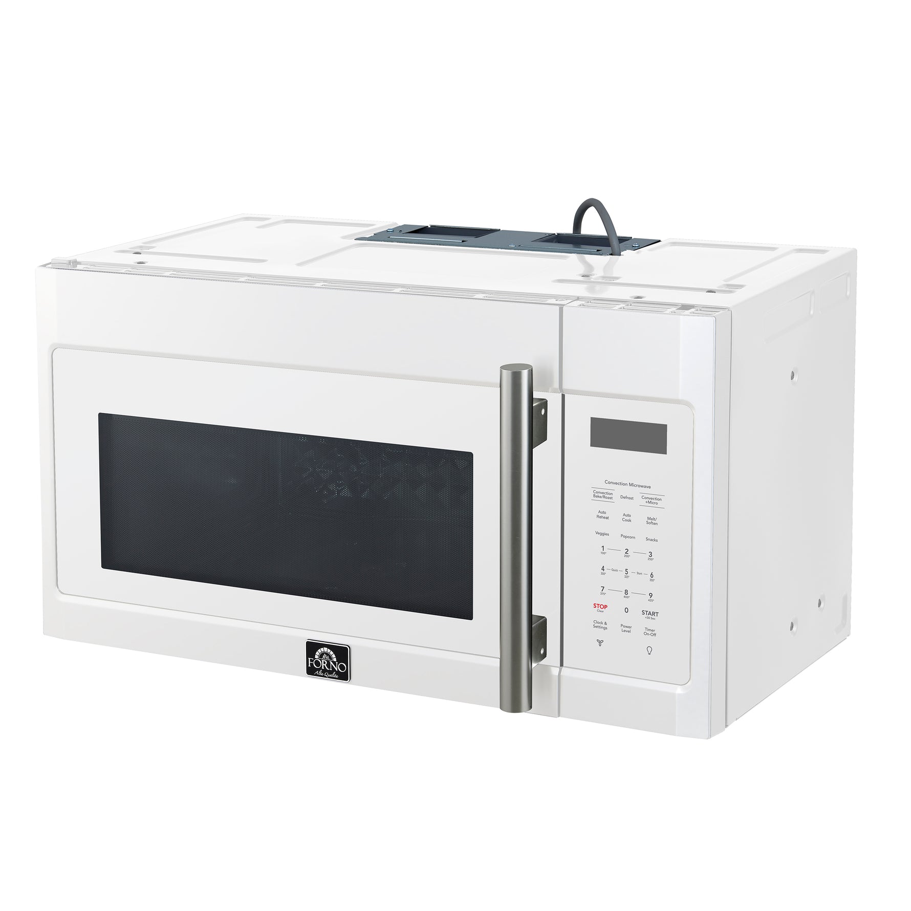 Forno Fornace 30-Inch Over the Range Convection Microwave, White – 1.5 cu.ft, 300 CFM Vent, Touch Control, LED Light - BonPrix Électroménagers