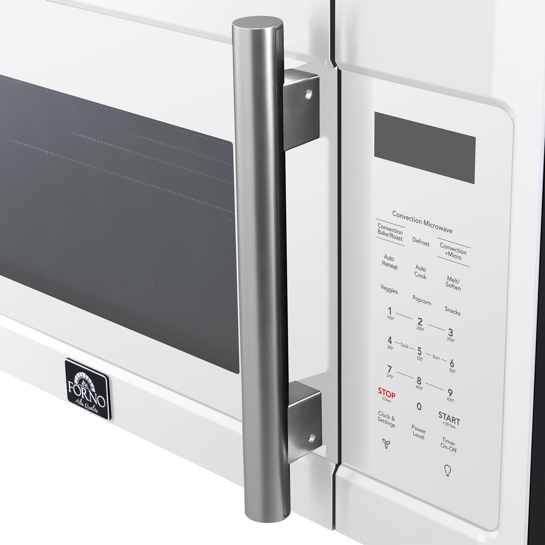 Forno Fornace 30-Inch Over the Range Convection Microwave, White – 1.5 cu.ft, 300 CFM Vent, Touch Control, LED Light - BonPrix Électroménagers