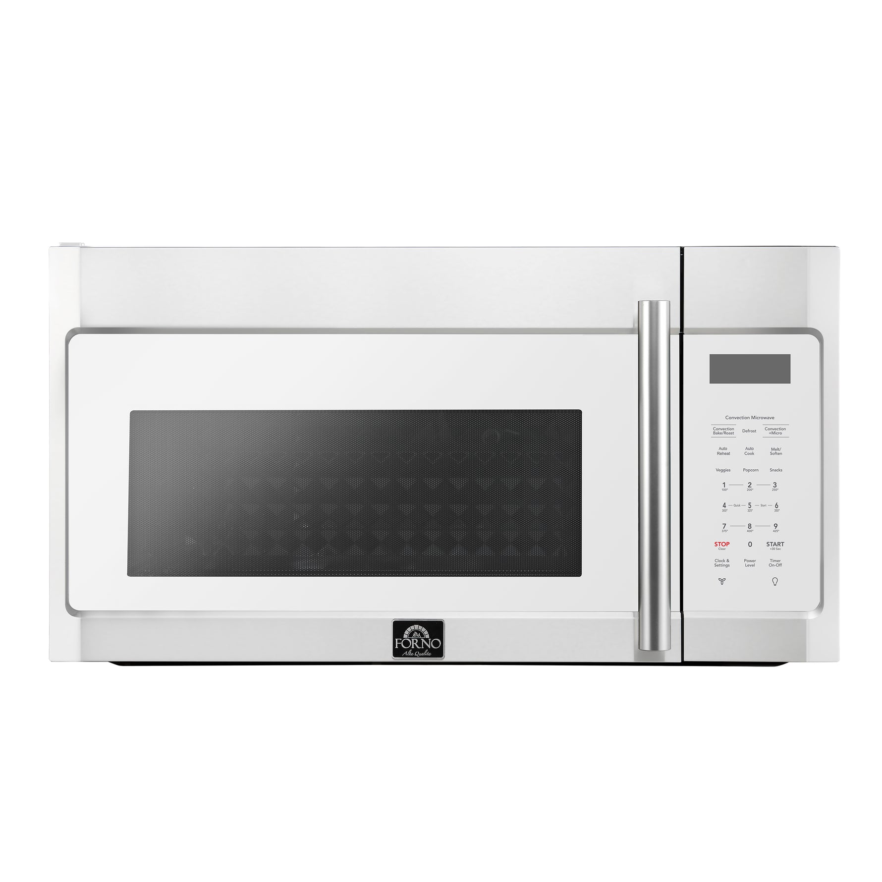 Forno Fornace 30-Inch Over the Range Convection Microwave, White – 1.5 cu.ft, 300 CFM Vent, Touch Control, LED Light - BonPrix Électroménagers