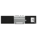 FORNO Bulnes 30-Inch BBQ, 60,000 BTU, 3 Burners with Sear & Rotisserie Infrared Burners, Stainless Steel Outdoor Kitchen with 1.8 cu.ft. Beverage Center & Black Granite Countertops - BonPrix Électroménagers