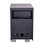 Forno Rimini Outdoor Kitchen 30" BBQ 62,600 BTU, 3 Burners with Sear & Rotisserie, 2.4 cu.ft. Beverage Center, Stainless Steel Sink, Black Cabinets & Gray Sintered Stone Countertop - BonPrix Électroménagers