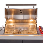 Forno Rimini Outdoor Kitchen: 30" BBQ 62,600 BTU, 4.8 cu.ft. Refrigerators, White Countertops - BonPrix Électroménagers