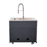 Forno Rimini Outdoor Kitchen: 30" BBQ 62,600 BTU, 4.8 cu.ft. Refrigerators, White Countertops - BonPrix Électroménagers