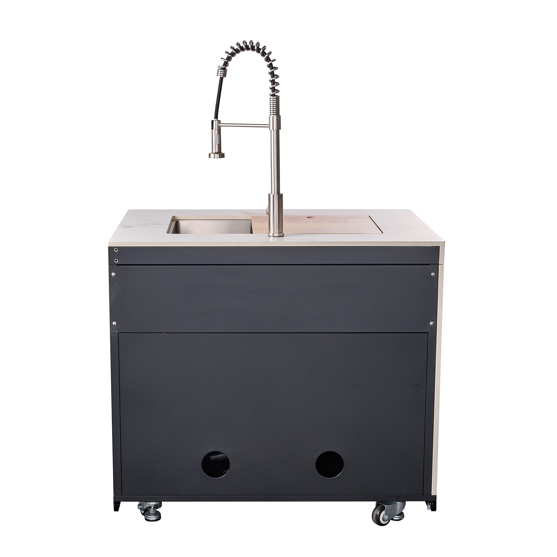 Forno Rimini Outdoor Kitchen: 30" BBQ 62,600 BTU, 4.8 cu.ft. Refrigerators, White Countertops - BonPrix Électroménagers