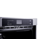 Forno Villarosa 30-Inch Electric Wall Oven, Stainless Steel, 5.0 cu.ft Capacity, Air Fry, Steam Cleaning, Glass Touch Controls - BonPrix Électroménagers